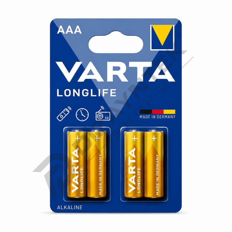 4'lü Alkalin AAA İnce Kalem Pil - Varta