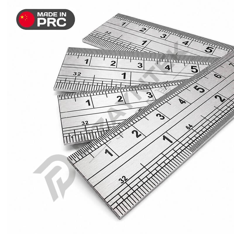 Paslanmaz Çelik Cetvel mm/inch - PRC