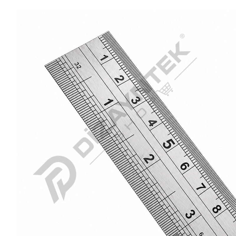 Paslanmaz Çelik Cetvel mm/inch - PRC 1000x30