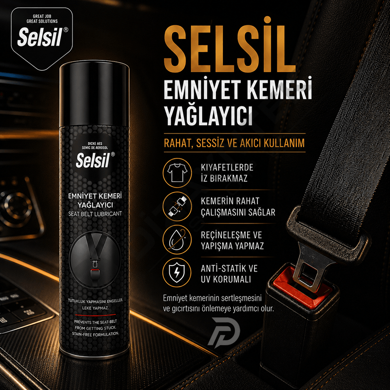 Emniyet Kemeri Yağlayıcı Sprey 200ml - Selsil