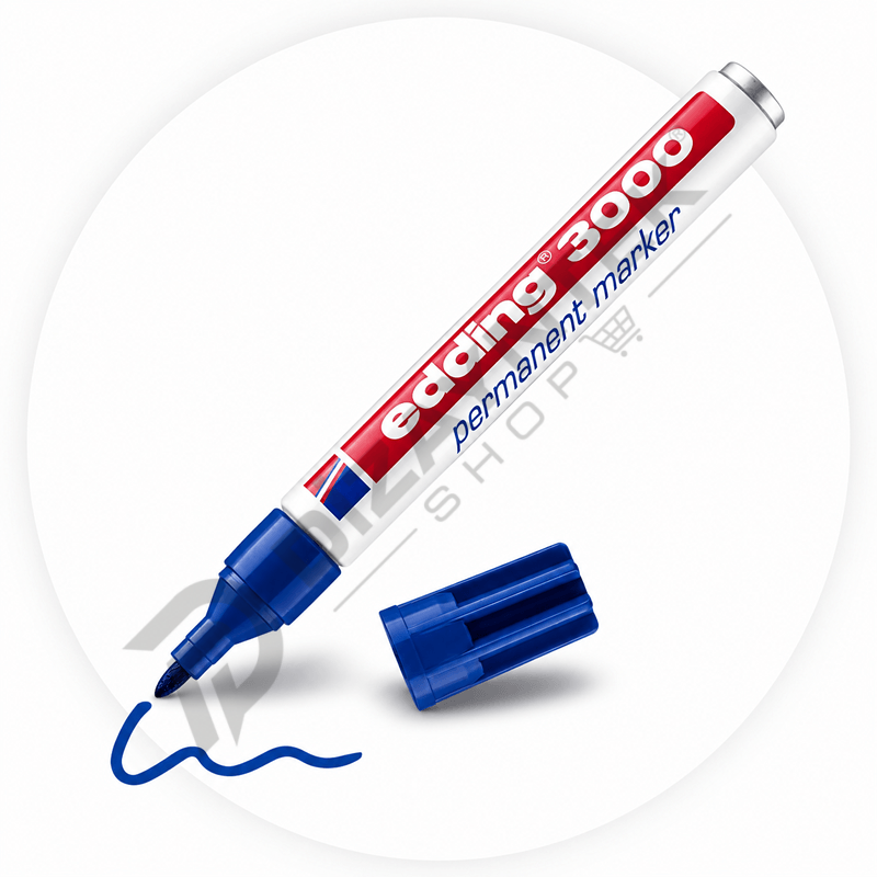 Edding 3000 Permanent Marker Kalem Mavi