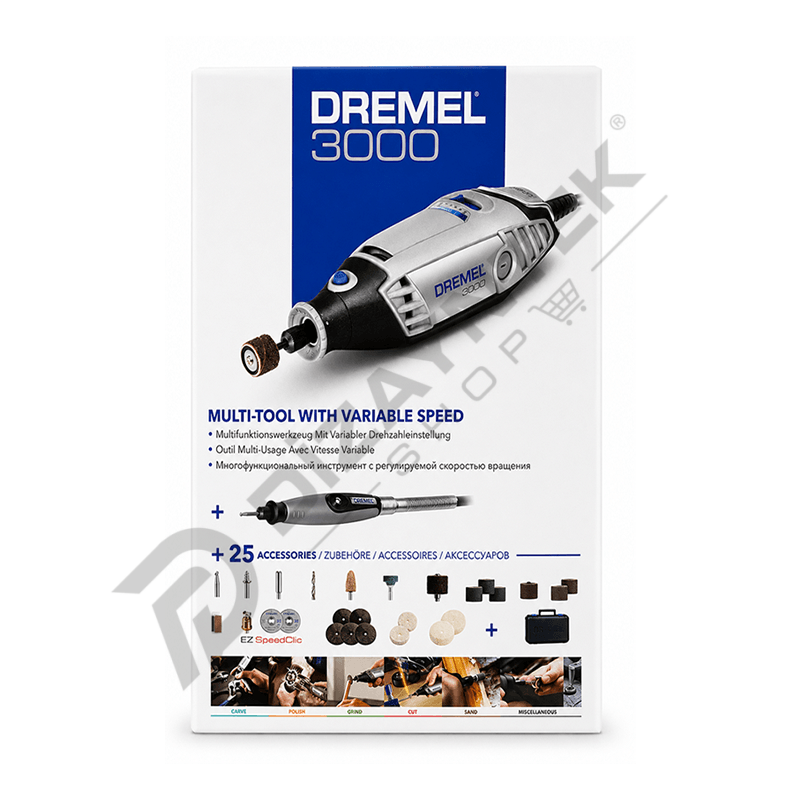Dremel 3000 Çok Amaçlı El Motoru 25 Parça