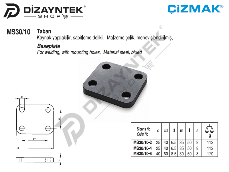 Taban MS30/10 - Çizmak