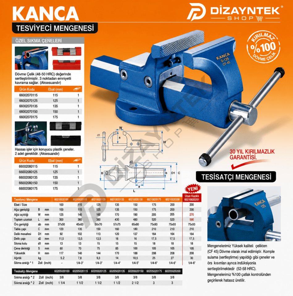 200mm Masa Mengenesi - Kanca
