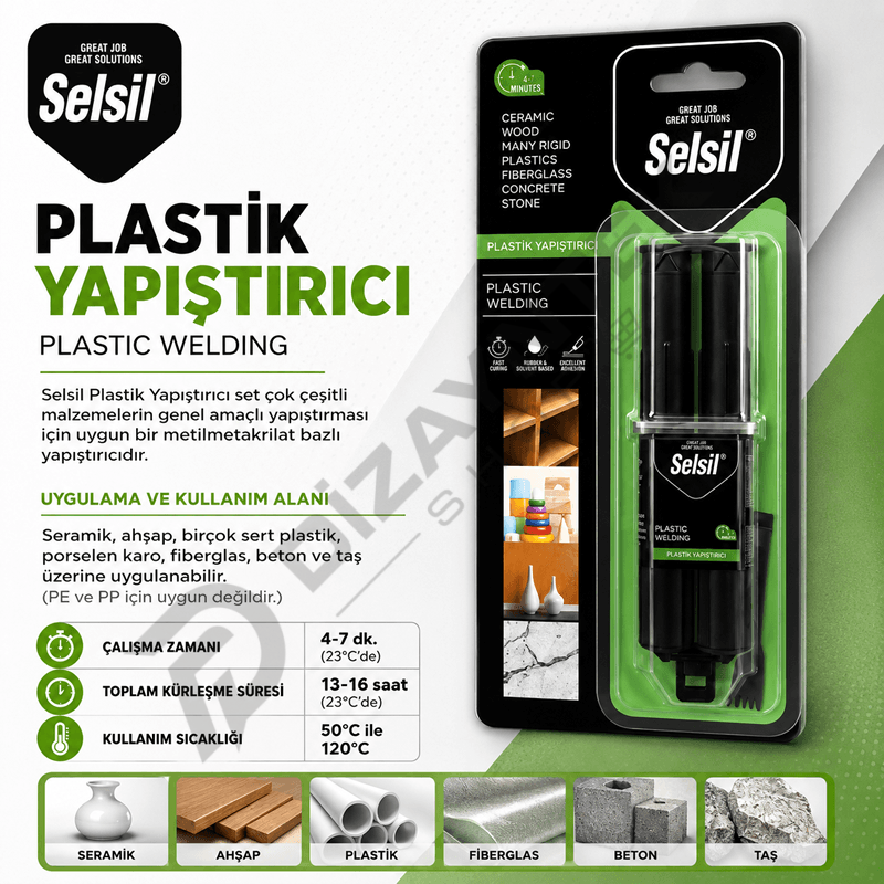 Plastik Yapıştırıcı 28gr - Selsil