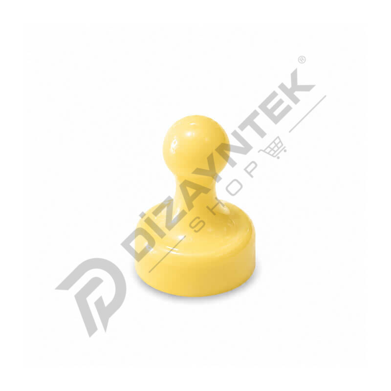 Pano Mıknatısı 19mm Sarı