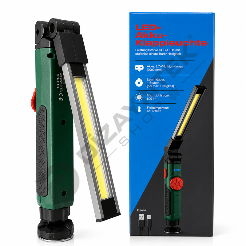 Katlanabilir Led El Feneri ve Çalışma Lambası
