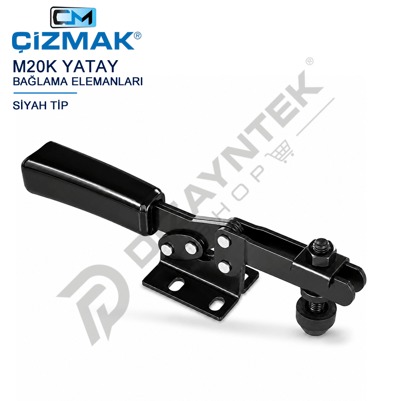 Siyah Tip Yatay Bağlama Elemanı M20K - Çizmak