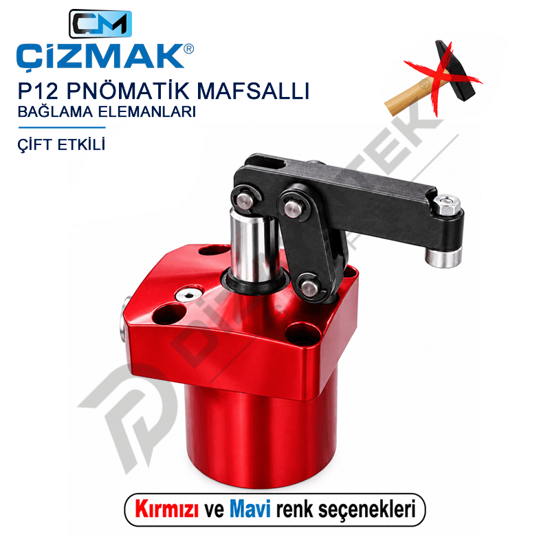 Pnömatik Mafsallı Bağlama Elemanı P12 - Çizmak