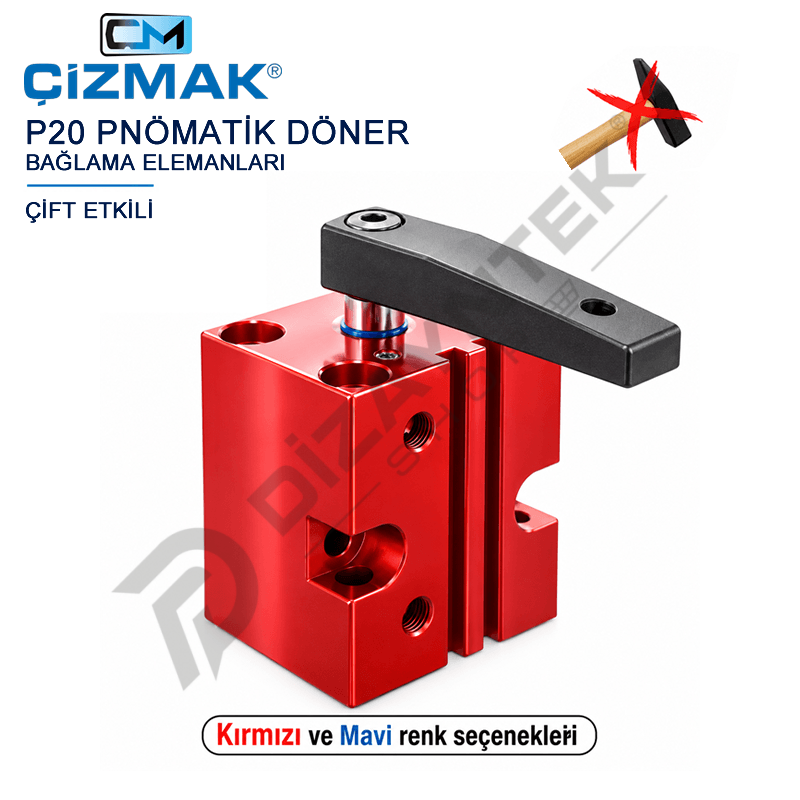 Pnömatik Döner Bağlama Elemanı P20 - Çizmak