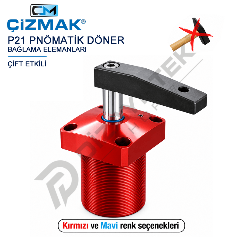 Pnömatik Döner Bağlama Elemanı P21 - Çizmak