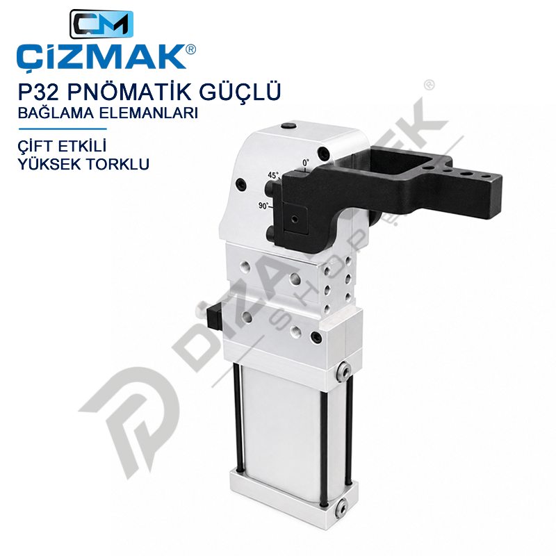 Pnömatik Güçlü Bağlama Elemanı Yüksek Torklu P32 - Çizmak