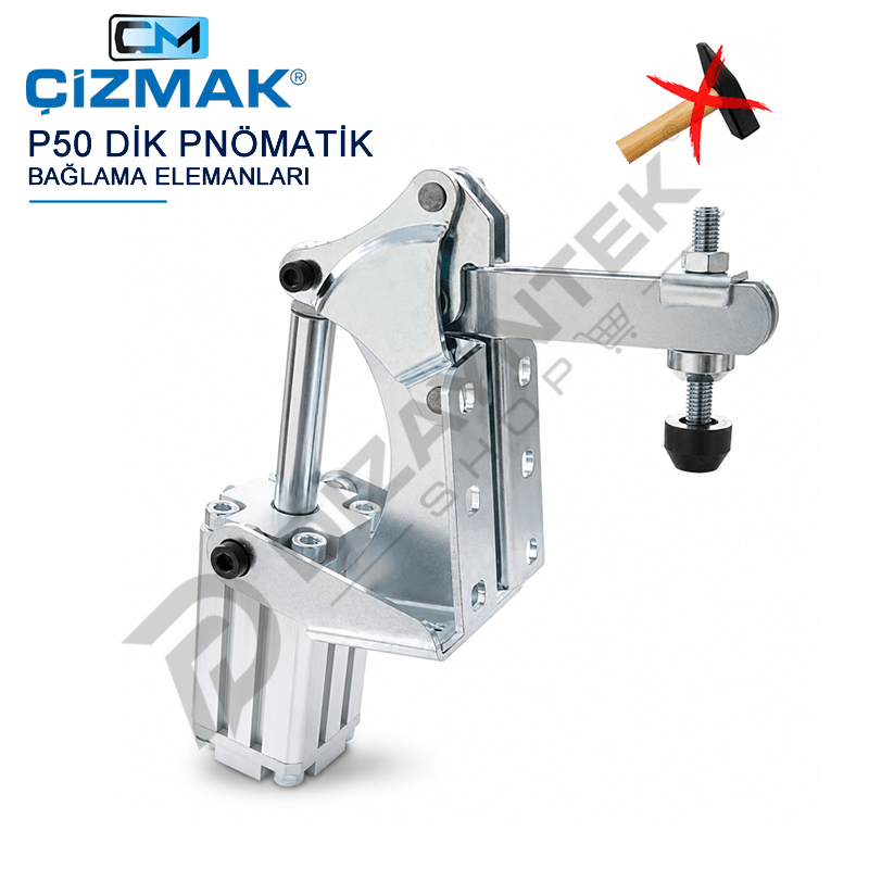 Dik Pnömatik Bağlama Elemanı P50 - Çizmak