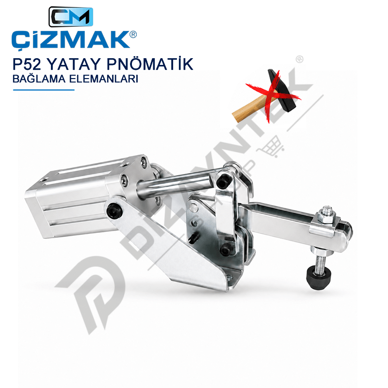 Yatay Pnömatik Bağlama Elemanı P52 - Çizmak