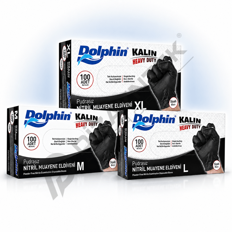 Nitril Eldiven Pudrasız Ekstra Kalın - Dolphin