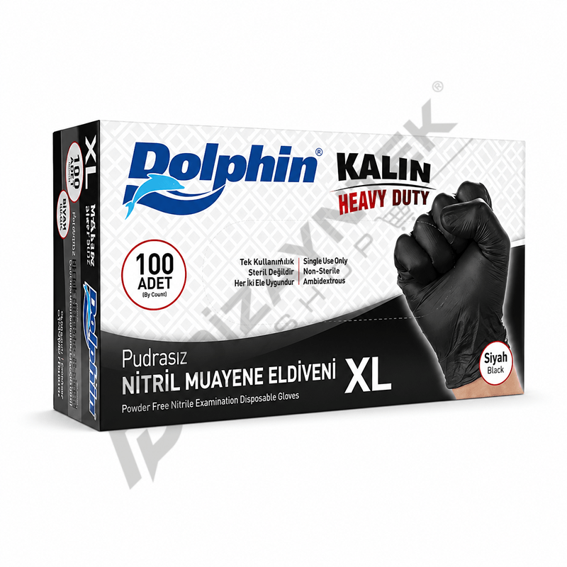 Nitril Eldiven Pudrasız Ekstra Kalın - Dolphin XL