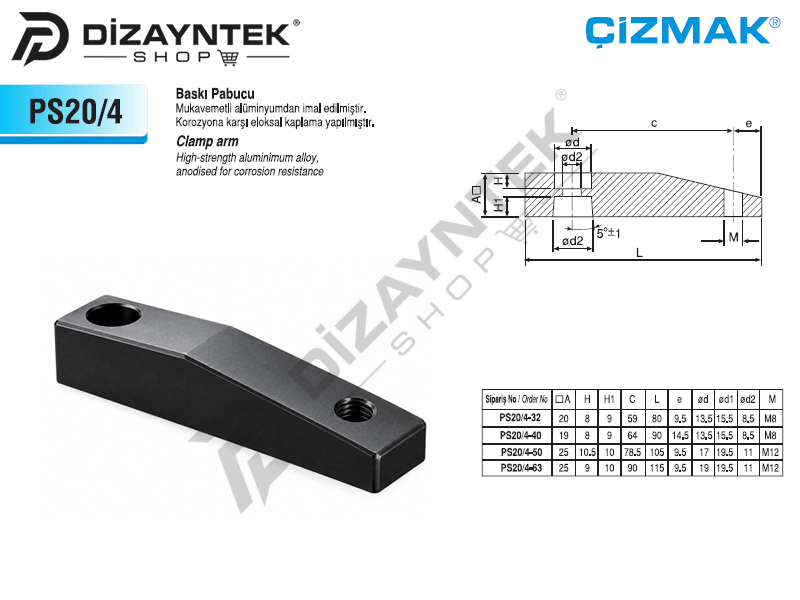 Baskı Pabucu PS20/4 - Çizmak