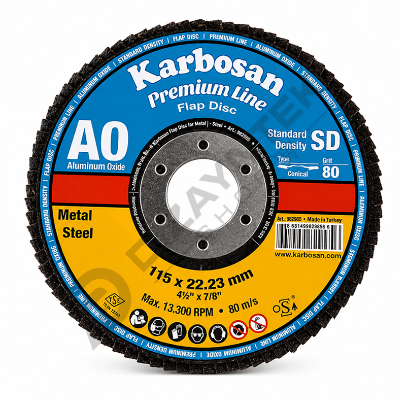 Flap Disk Zımpara 115x22,23mm - Karbosan 80