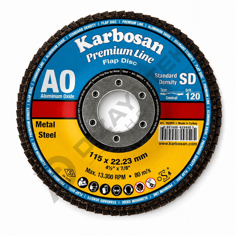 Flap Disk Zımpara 115x22,23mm - Karbosan 120