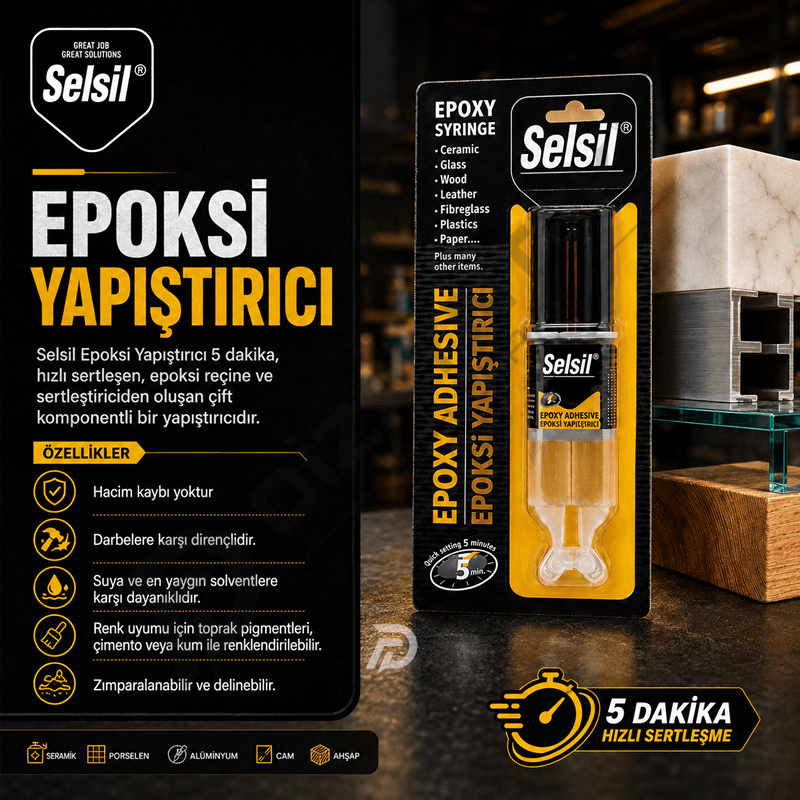 Epoksi Yapıştırıcı 5 dakika 28gr - Selsil