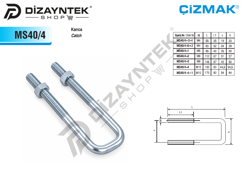 Kanca MS40/4 - Çizmak