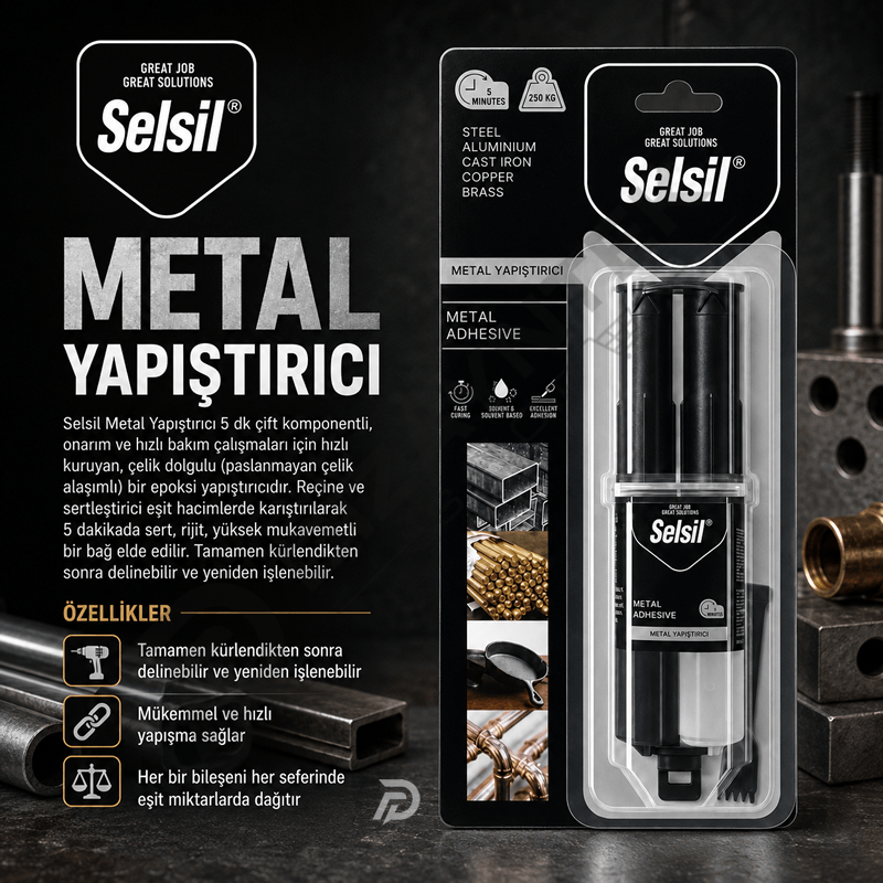 Metal Yapıştırıcı 5 Dakika 28gr - Selsil