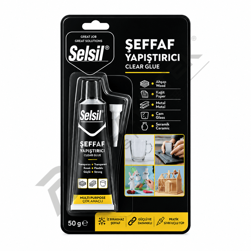 Şeffaf Yapıştırıcı 50gr - Selsil