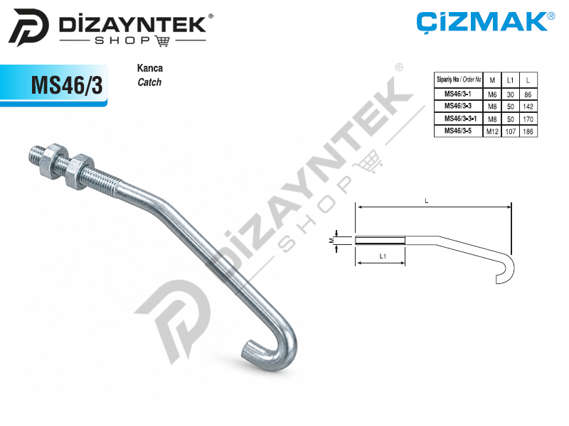 Kanca MS46/3 - Çizmak