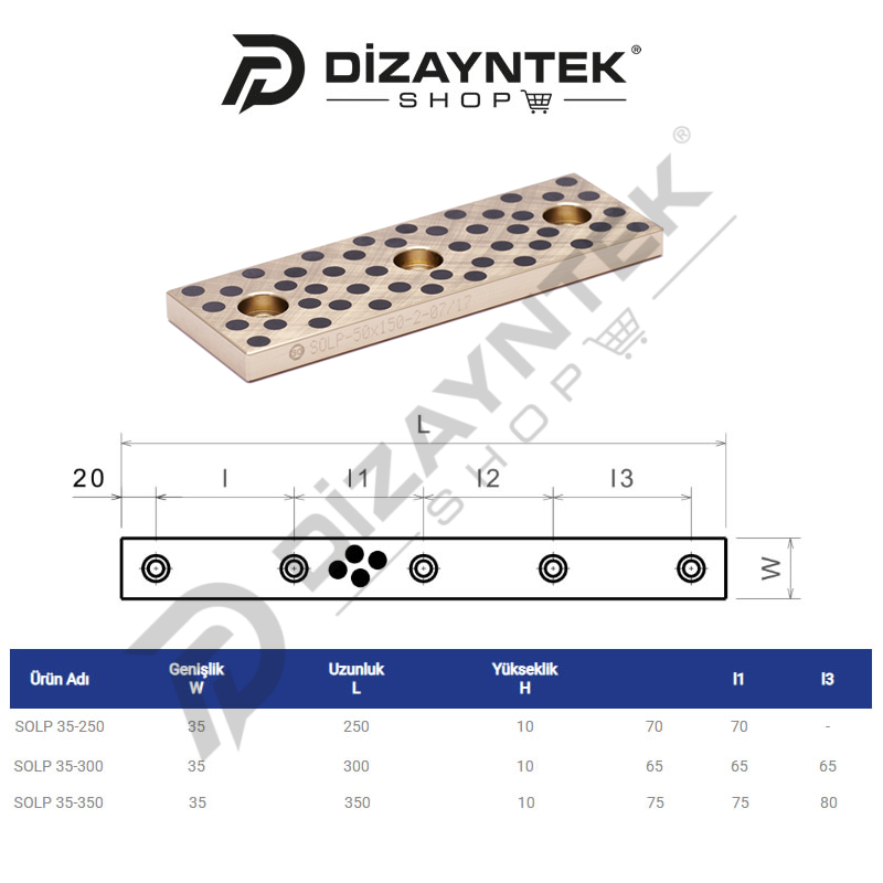 Grafitli Düz Kızak SOLP