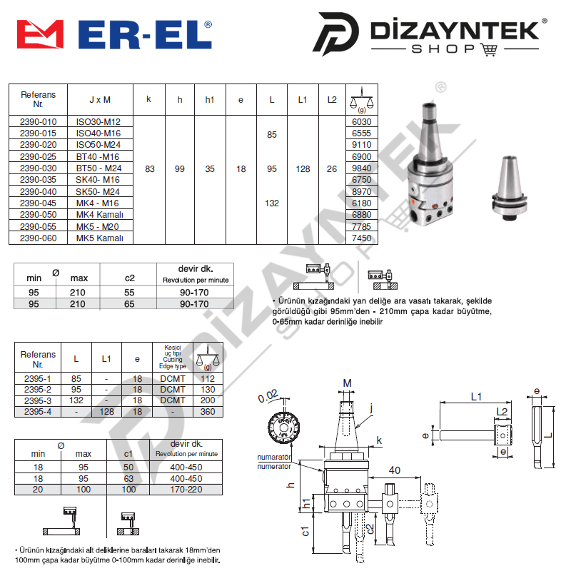 DELİK İŞLEME APARATI 2390 - ER-EL