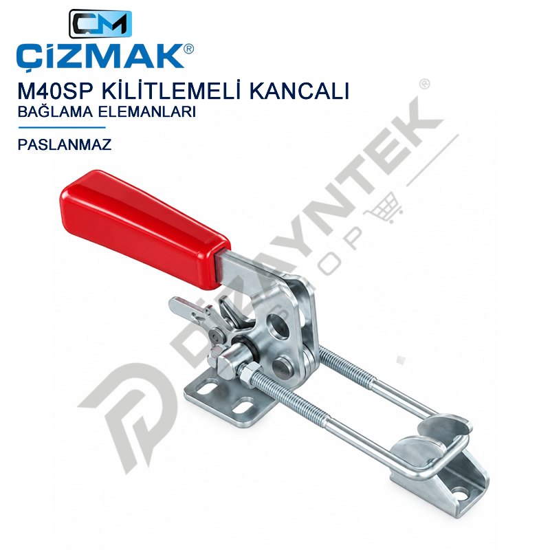 Paslanmaz Kilitlemeli Kancalı Bağlama Elemanı M40SP - Çizmak