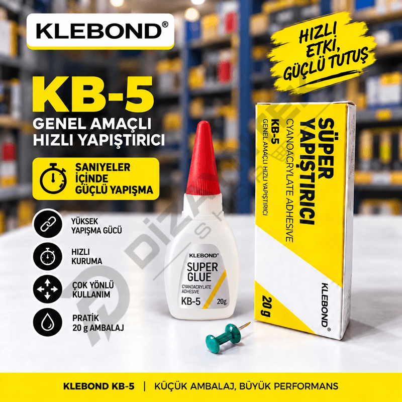 KB-5 Süper Yapıştırıcı 20Gr - KLEBOND