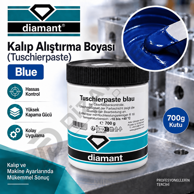 Kalıp Alıştırma Boyası Mavi 700 Gr - Diamant