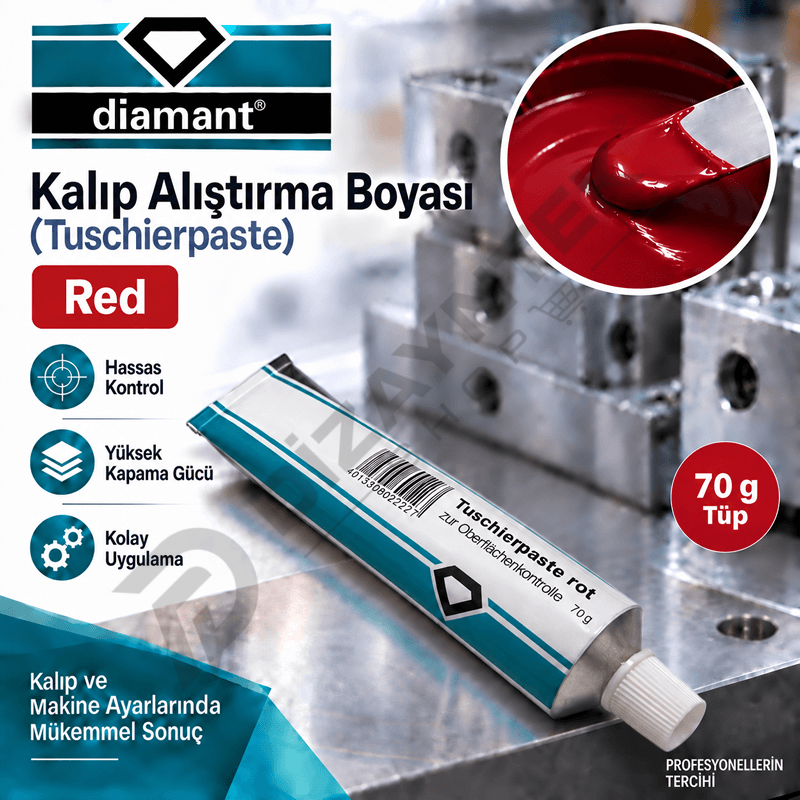 Kalıp Alıştırma Boyası Kırmızı 70 Gr - Diamant