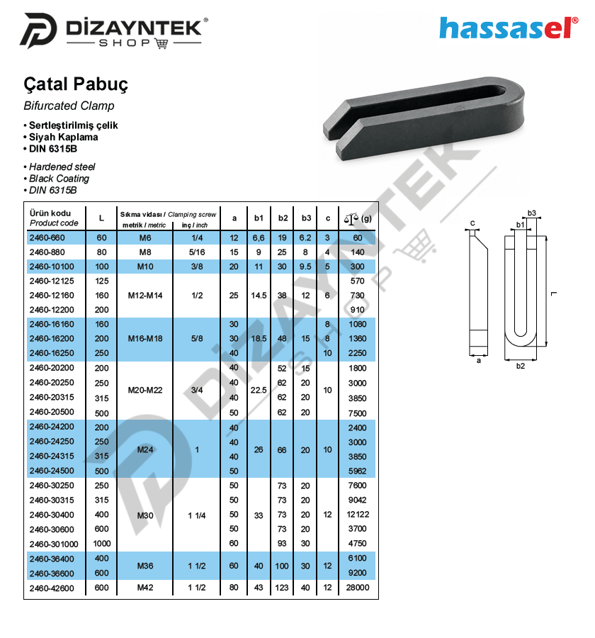 2460 Çatal Pabuç - Hassasel