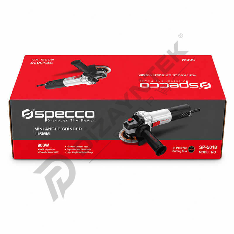SP-5018/115mm Avuç Taşlama Makinesi 900W - Specco