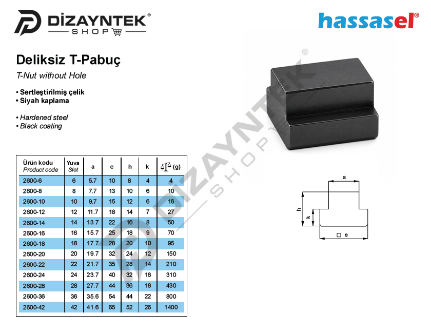 2600 Deliksiz T-Pabuç - Hassasel