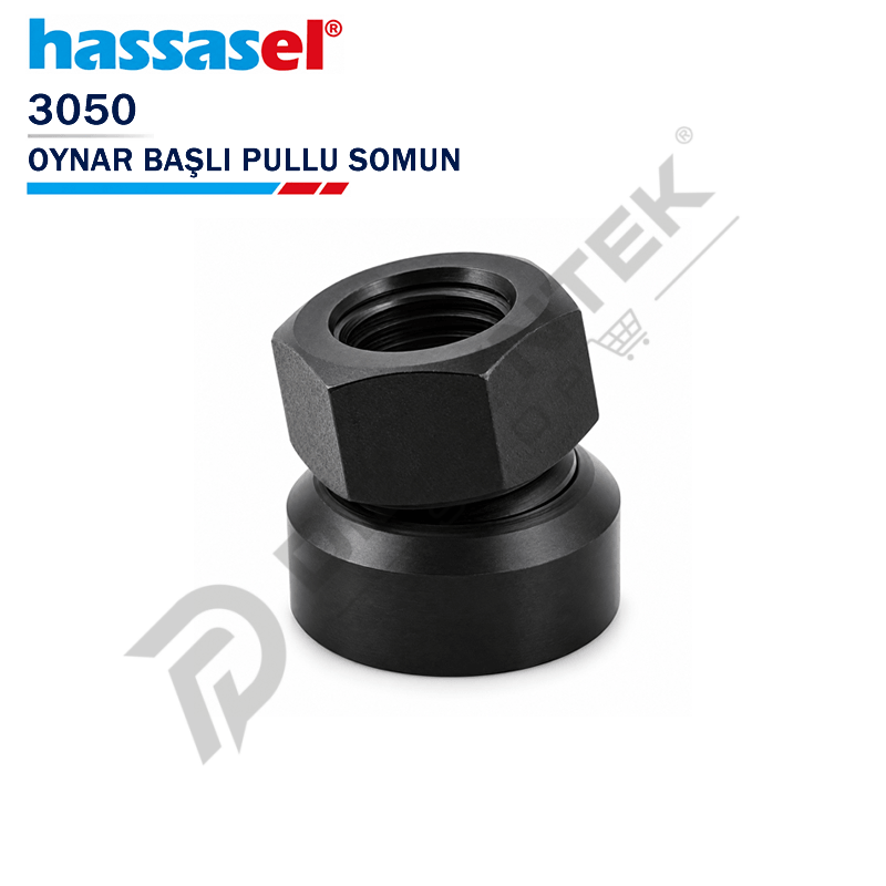 3050 Oynar Başlı Pullu Somun - Hassasel