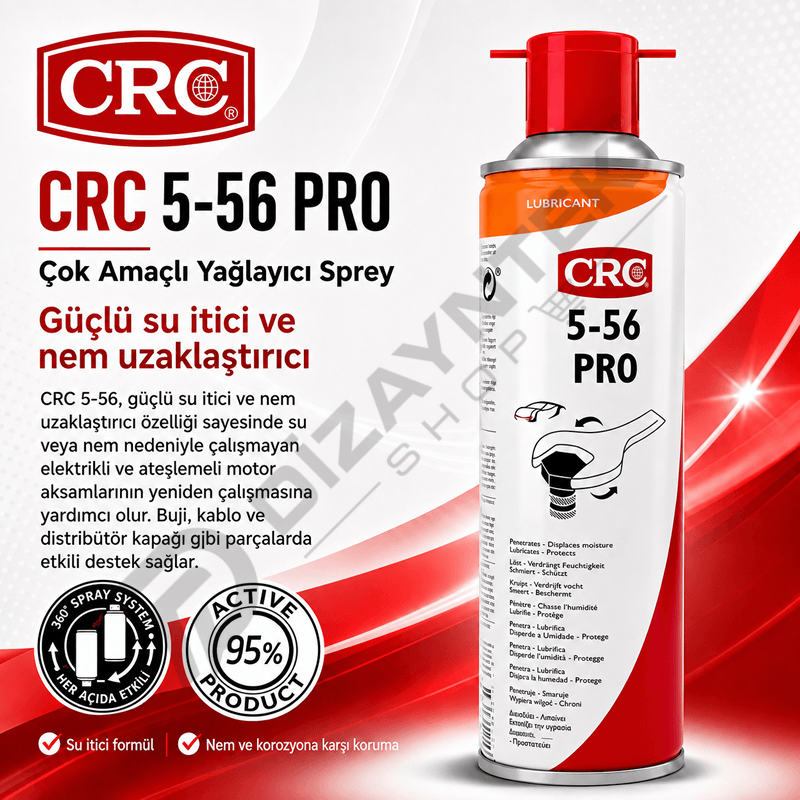 5-56 PRO Çok Amaçlı Yağlayıcı Sprey 500 ml - CRC