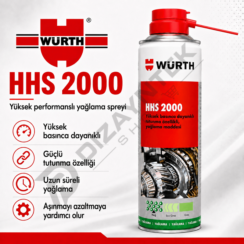 HHS 2000 Sprey Gres 500 ml - Würth