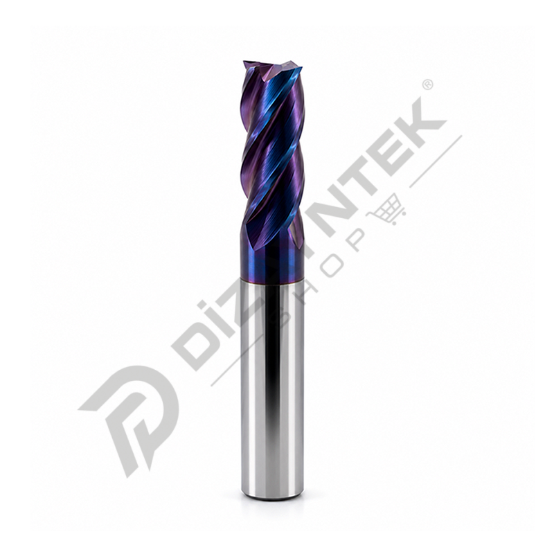 4 Ağız Düz Karbür Freze 65 Hrc - DTH